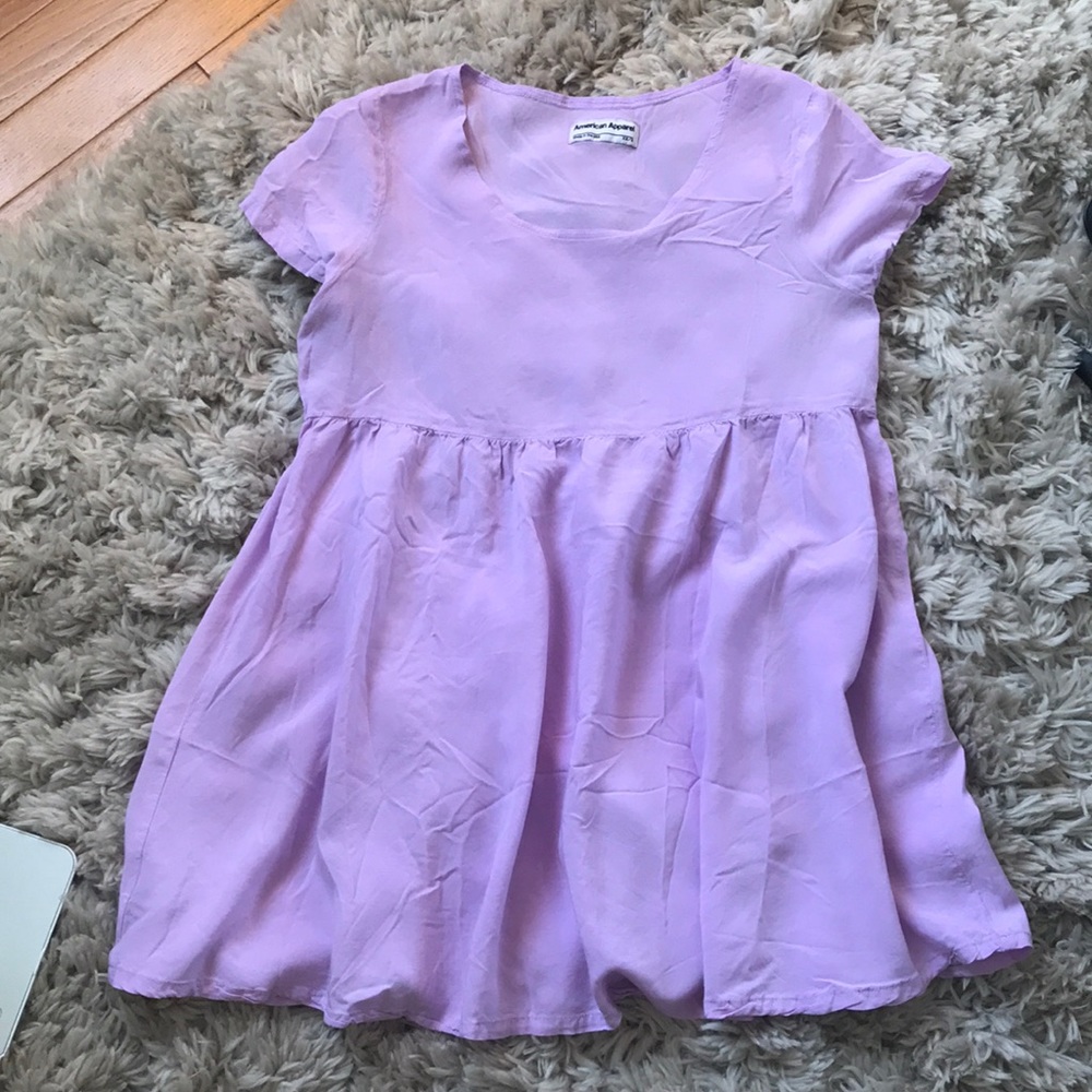 American Apparel Lavender TeeShirt Dress